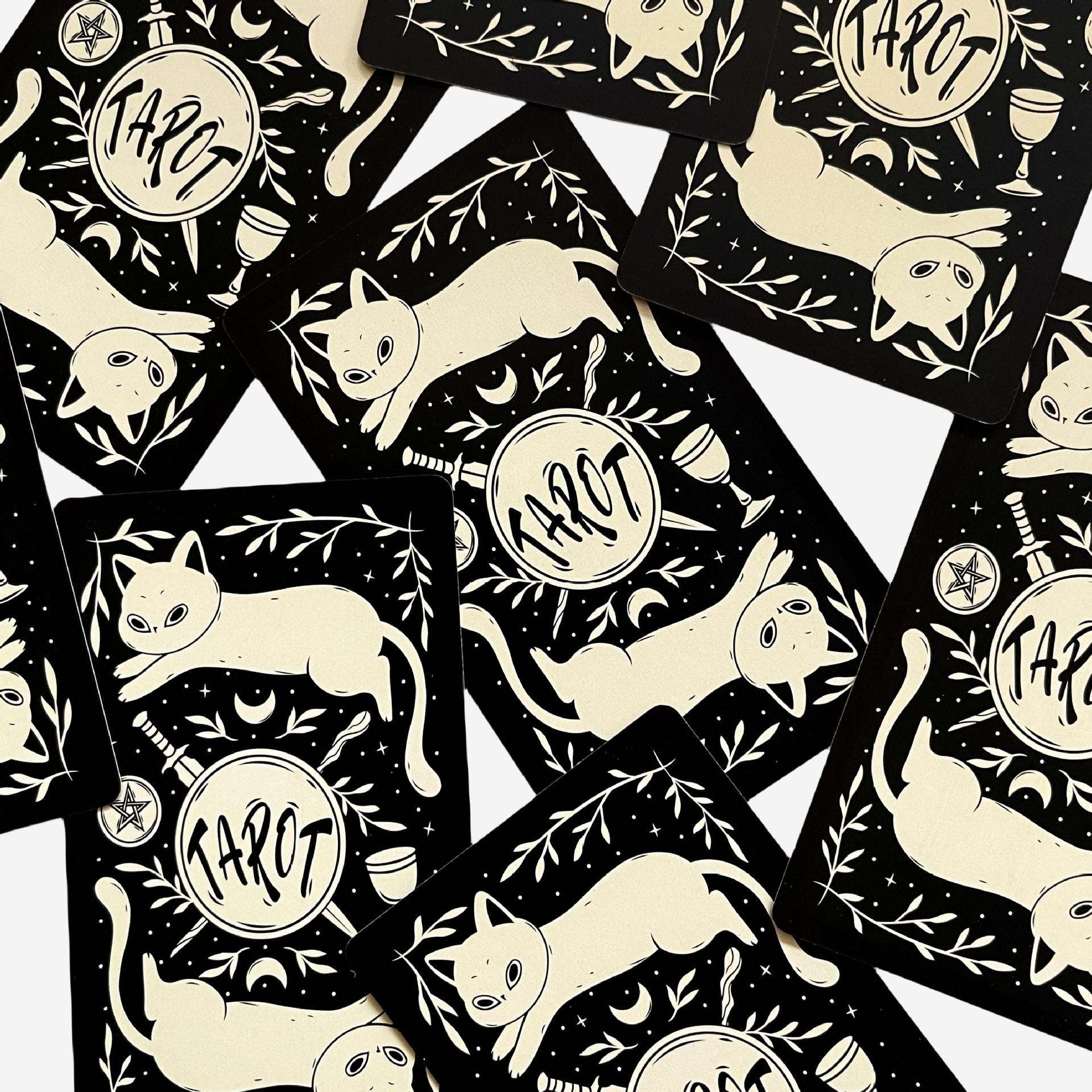 The White Black Cat Rider-Waite Tarot