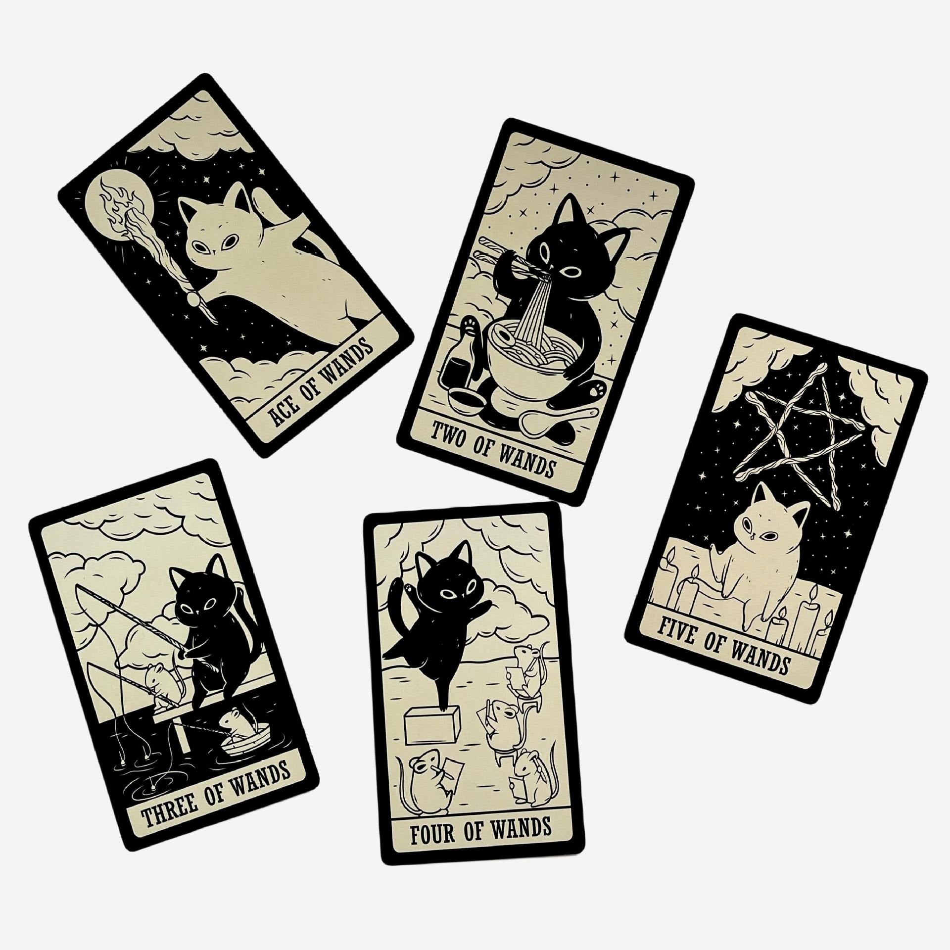 The White Black Cat Rider-Waite Tarot