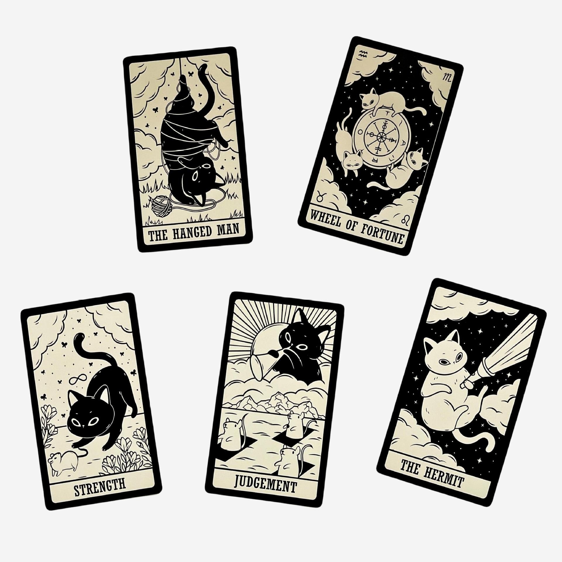 The White Black Cat Rider-Waite Tarot