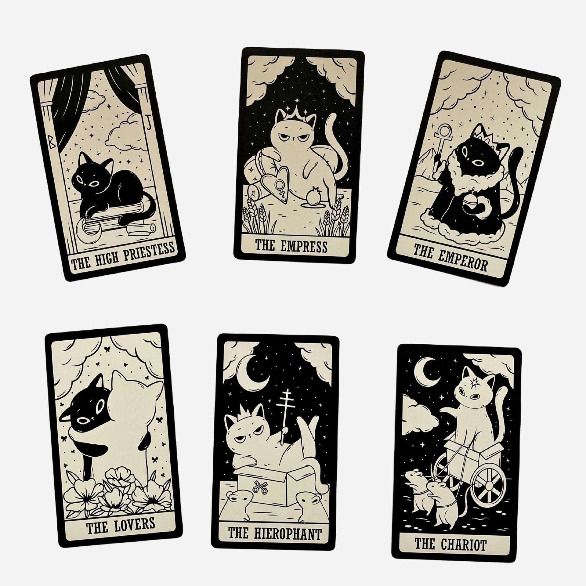 The White Black Cat Rider-Waite Tarot