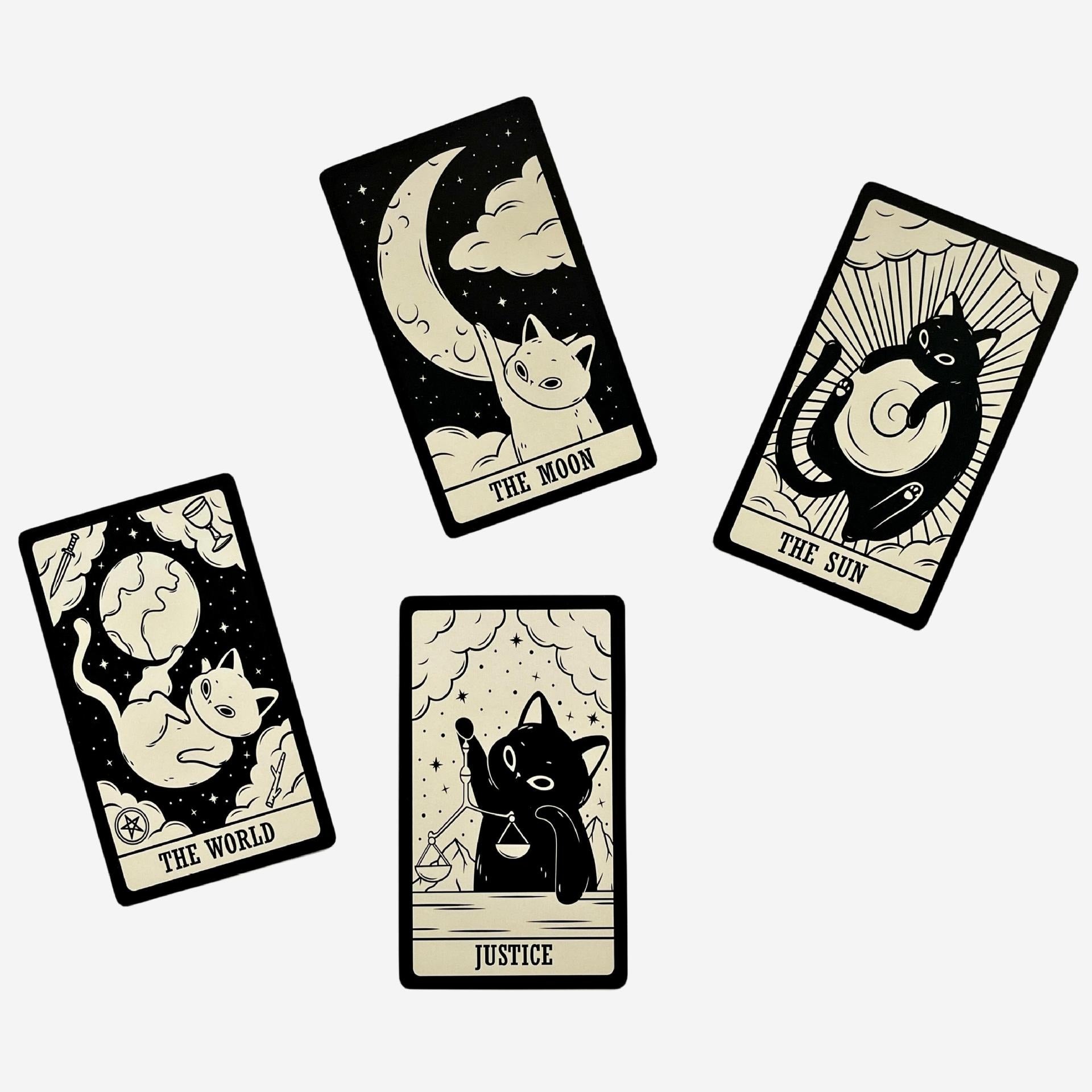 The White Black Cat Rider-Waite Tarot